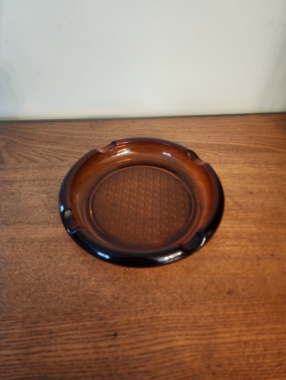 VTG Amber Glass Ashtray